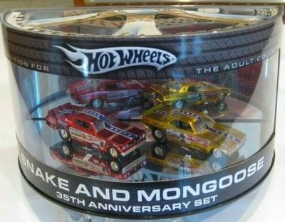 hot wheels snake and mongoose 35th anniversary set